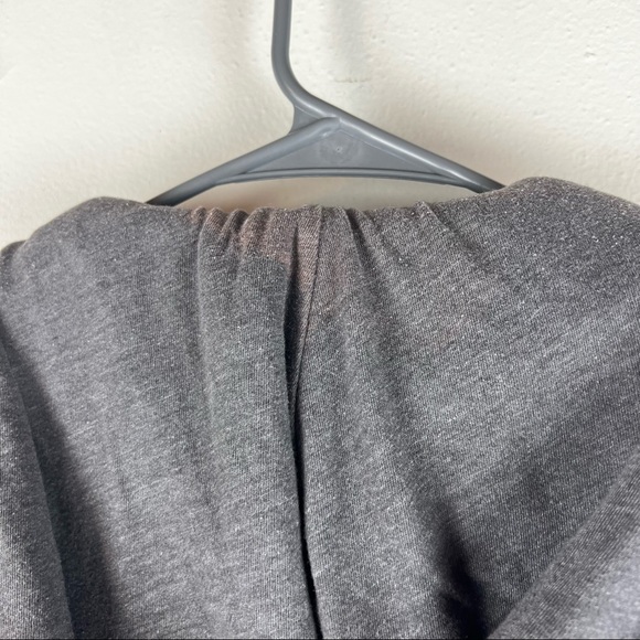 Hollister Denim Jean Jacket Sweatshirt Hood & Cuffs Size Small - Picture 5 of 8